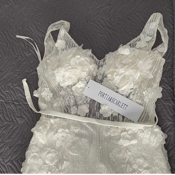 Portia & Scarlett white evening gown - Picture 10 of 12